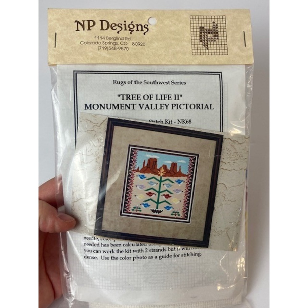 NP Designs Tree of Life II Monument Valley Pictorial Cross Stitch Kit NK68 NEW